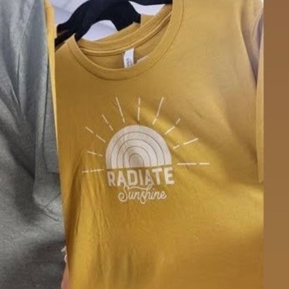 Radiate Sunshine, Bella+Canvas Short Sleeve T-Shirt, Brand New